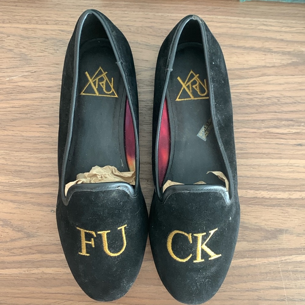 Velvet shoes